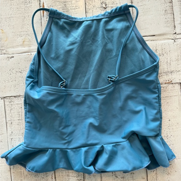 Janela Bay Peplum Top High Waisted Bottom Tankini Mix and Match Girls Swimsuit - Picture 3 of 11